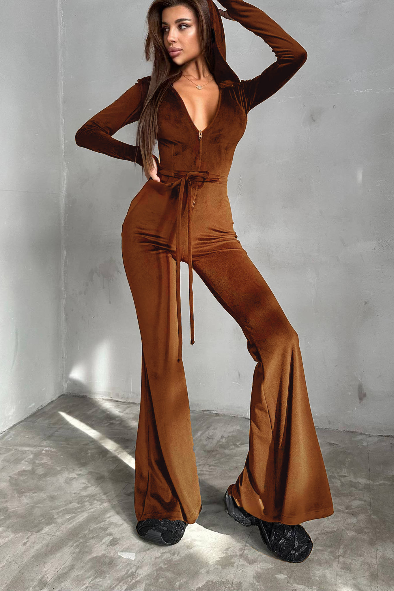 Las Vegas Ολόσωμη Φόρμα καφέ Las Vegas Ολόσωμη Φόρμα καφέ - Image 1