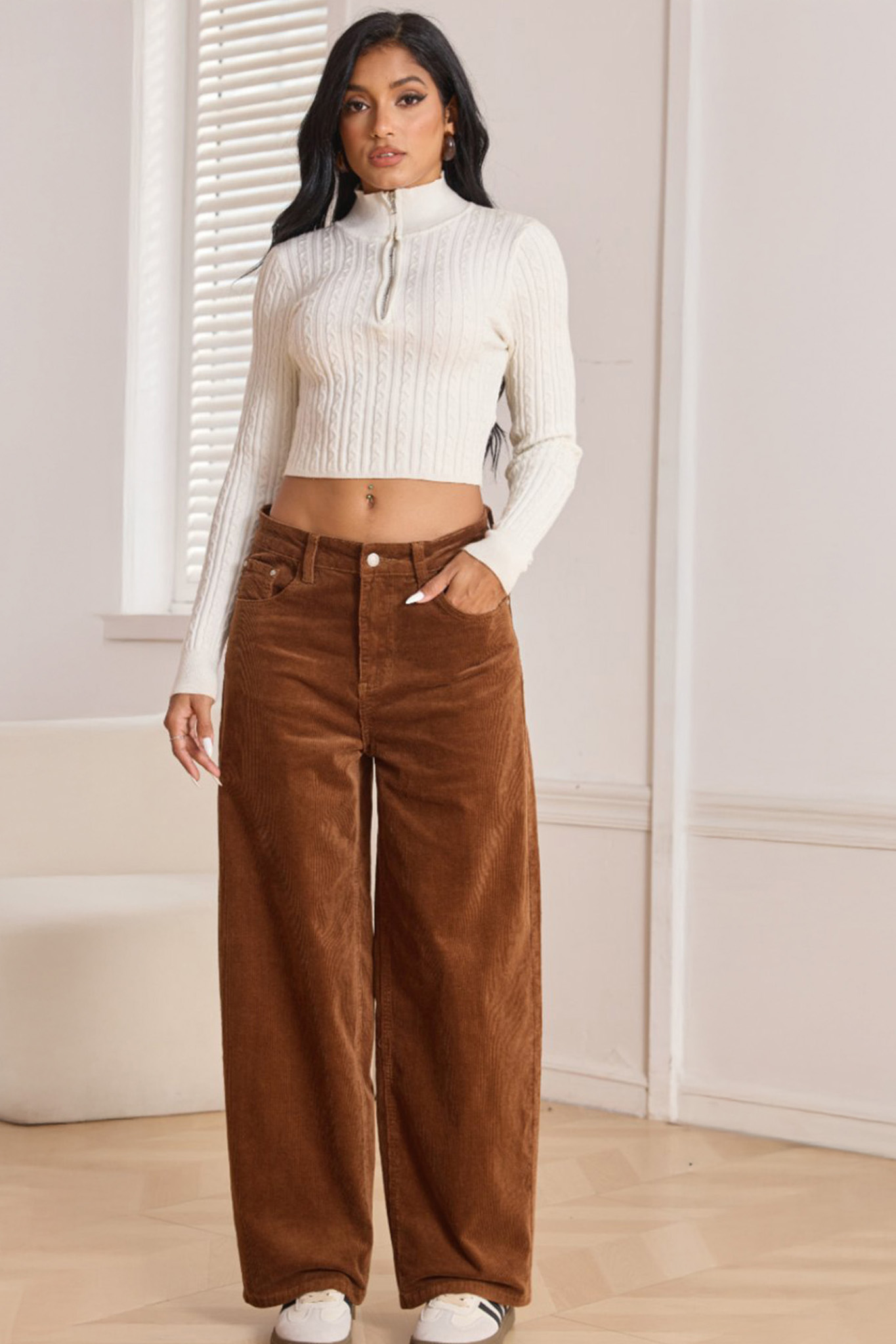 Lavera Παντελόνι Κοτλέ κάμελ Lavera Παντελόνι Κοτλέ κάμελ - Image 1