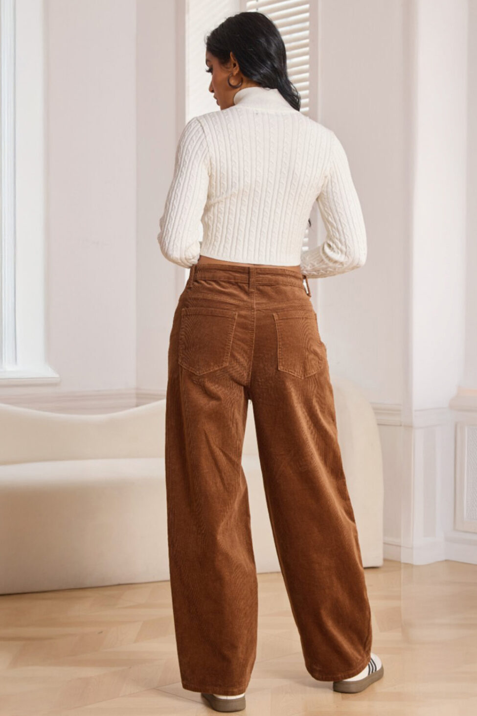 Lavera Παντελόνι Κοτλέ κάμελ - Image 2