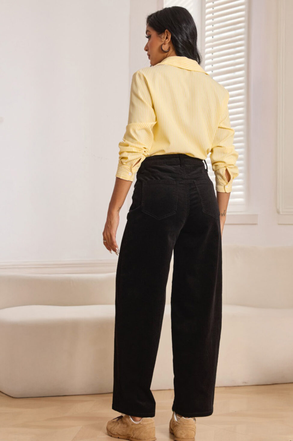 Lavera Παντελόνι Κοτλέ μαύρο - Image 2