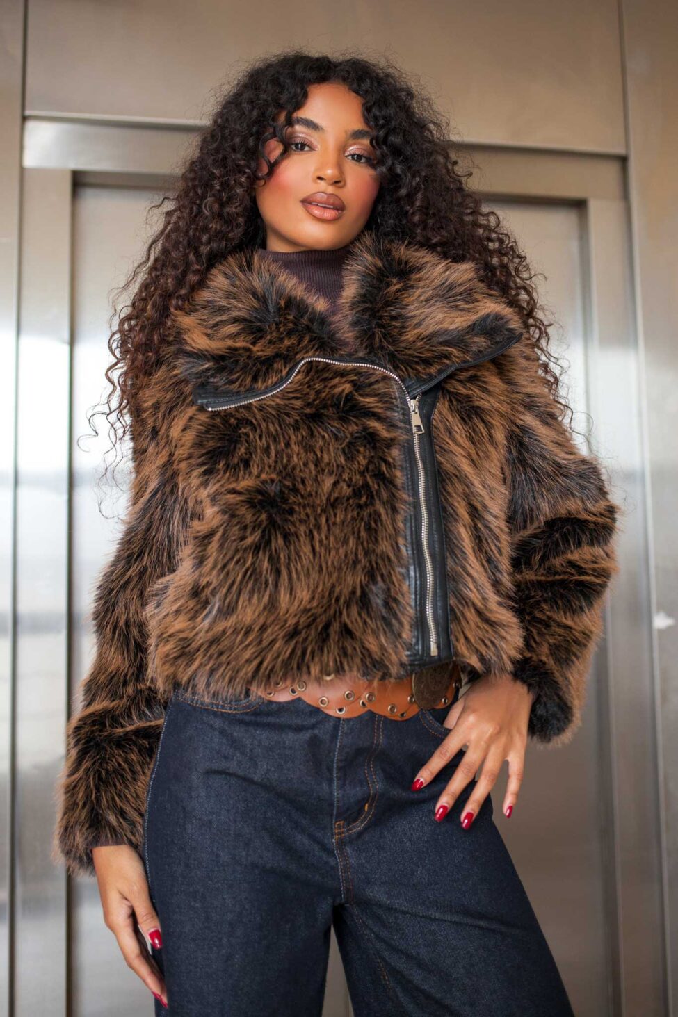 Lulabelle Οικολογική Γούνα καφέ - Image 2