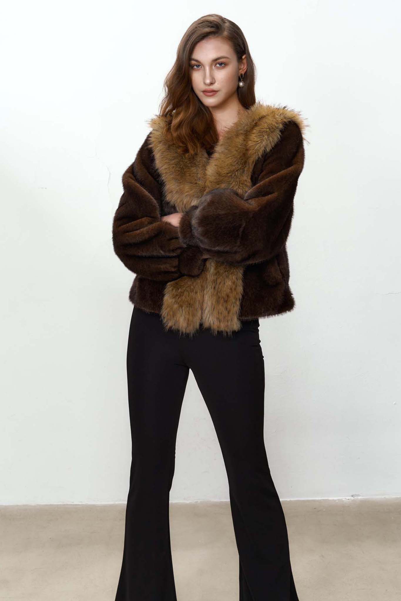 Narelle Οικολογική Γούνα Κοντή καφέ Narelle Οικολογική Γούνα Κοντή καφέ - Image 1