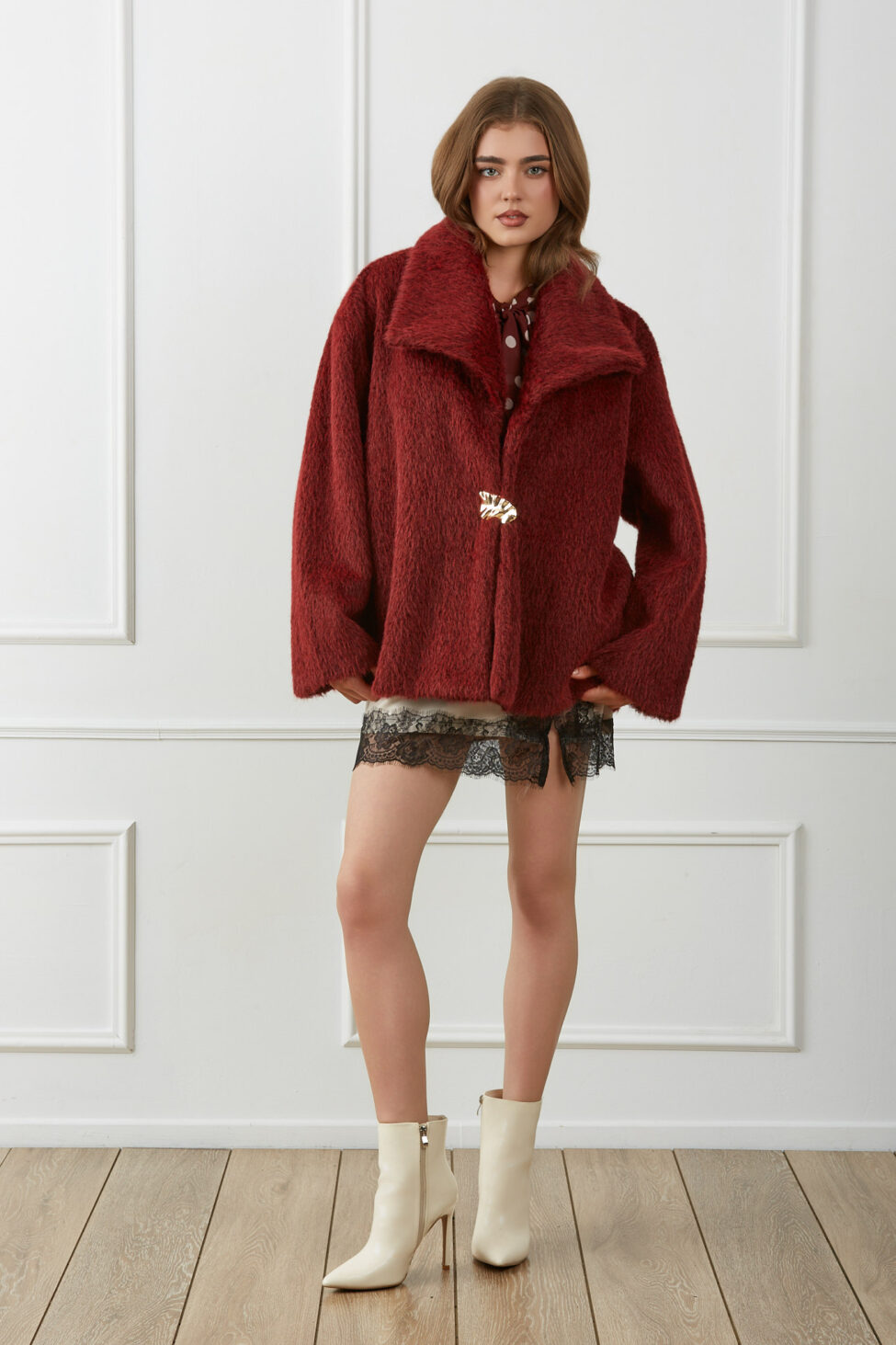 Nuera Πανωφόρι μπορντό - Image 2