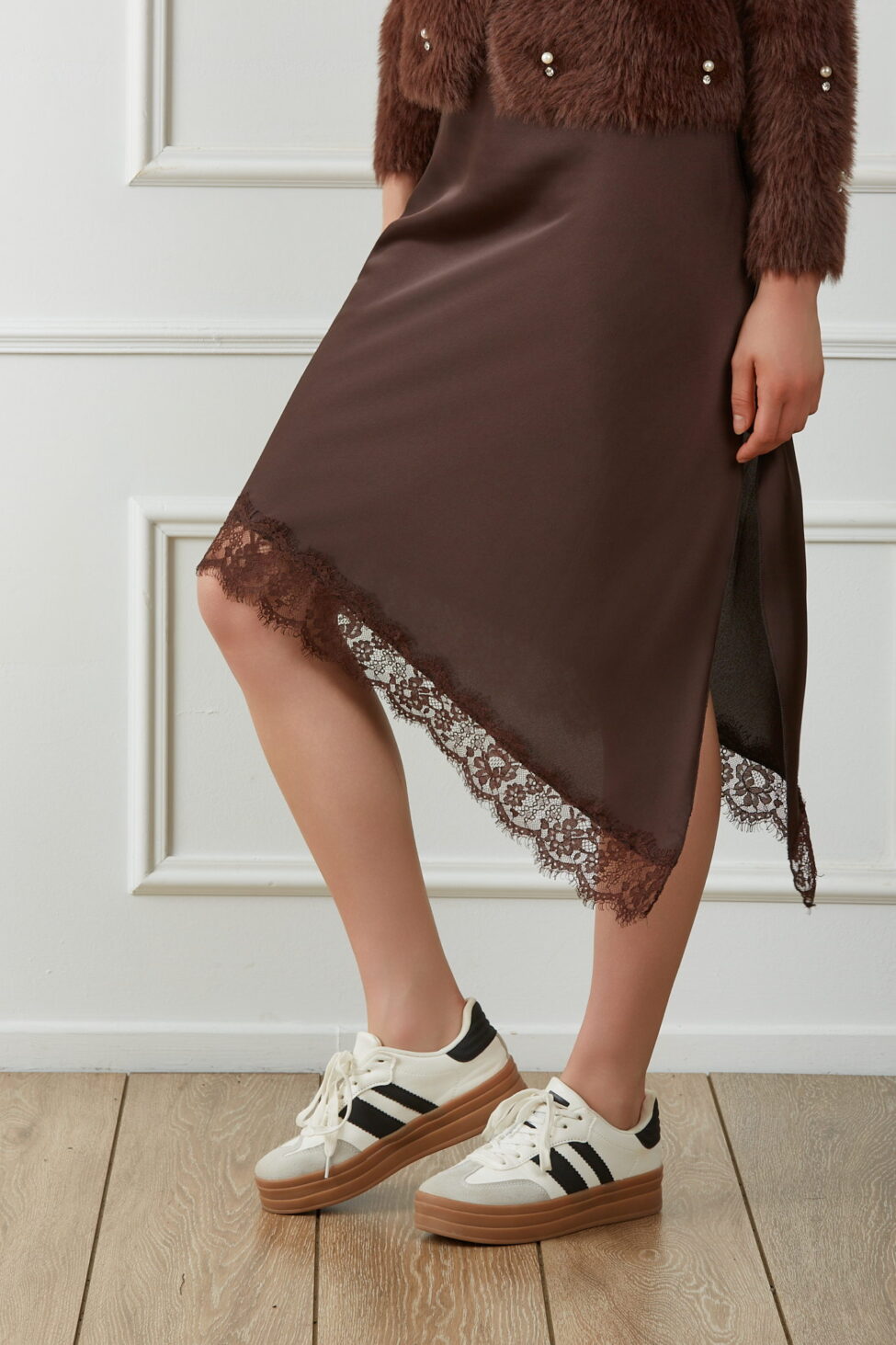 Nurelle Μακριά Φούστα καφέ - Image 10