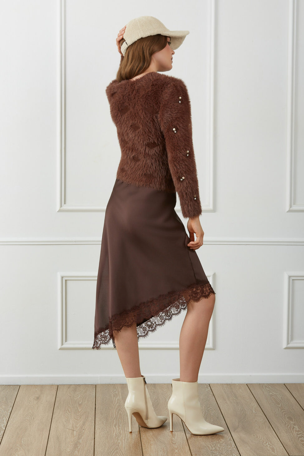 Nurelle Μακριά Φούστα καφέ - Image 4