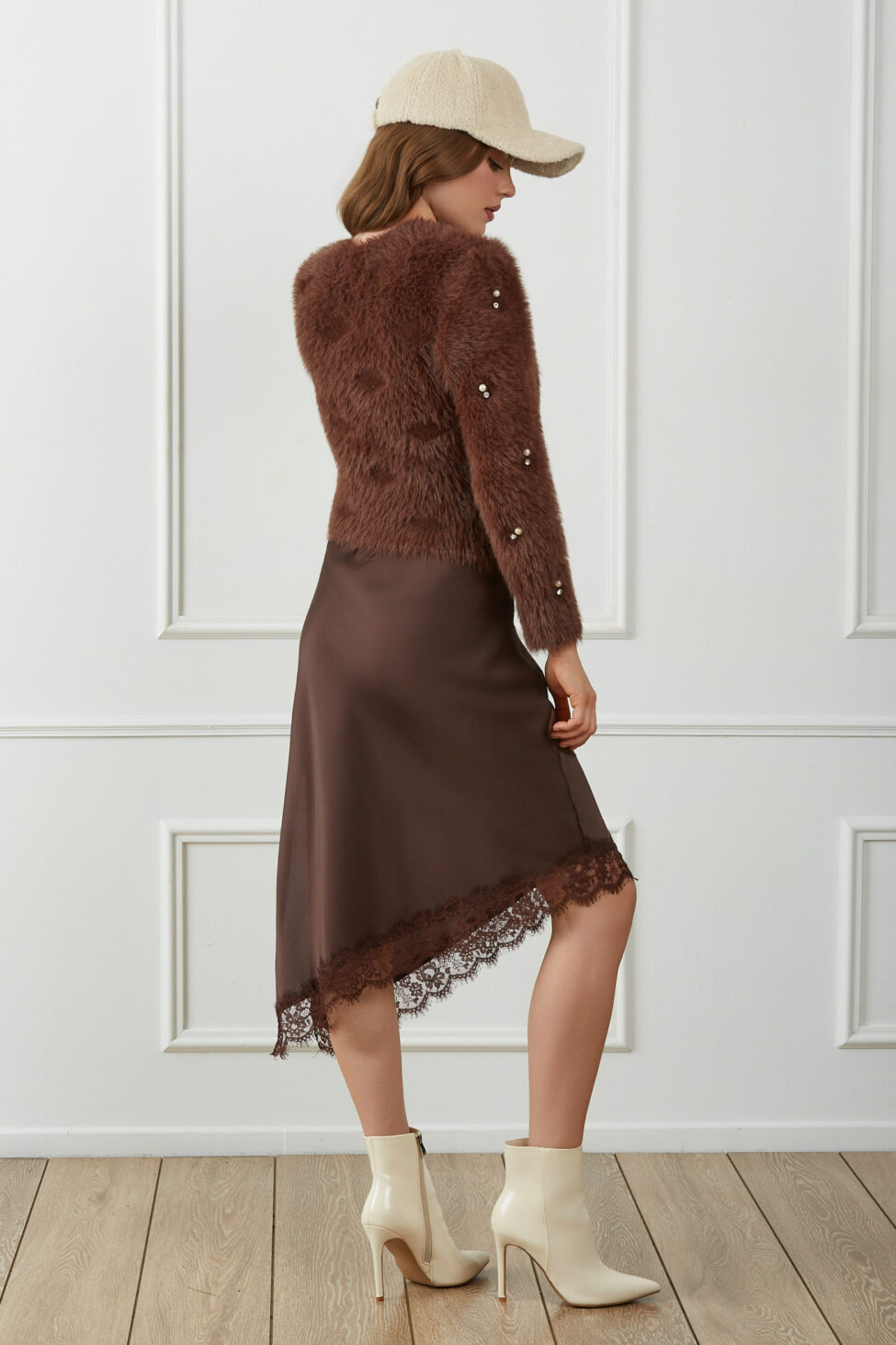 Nurelle Μακριά Φούστα καφέ - Image 5