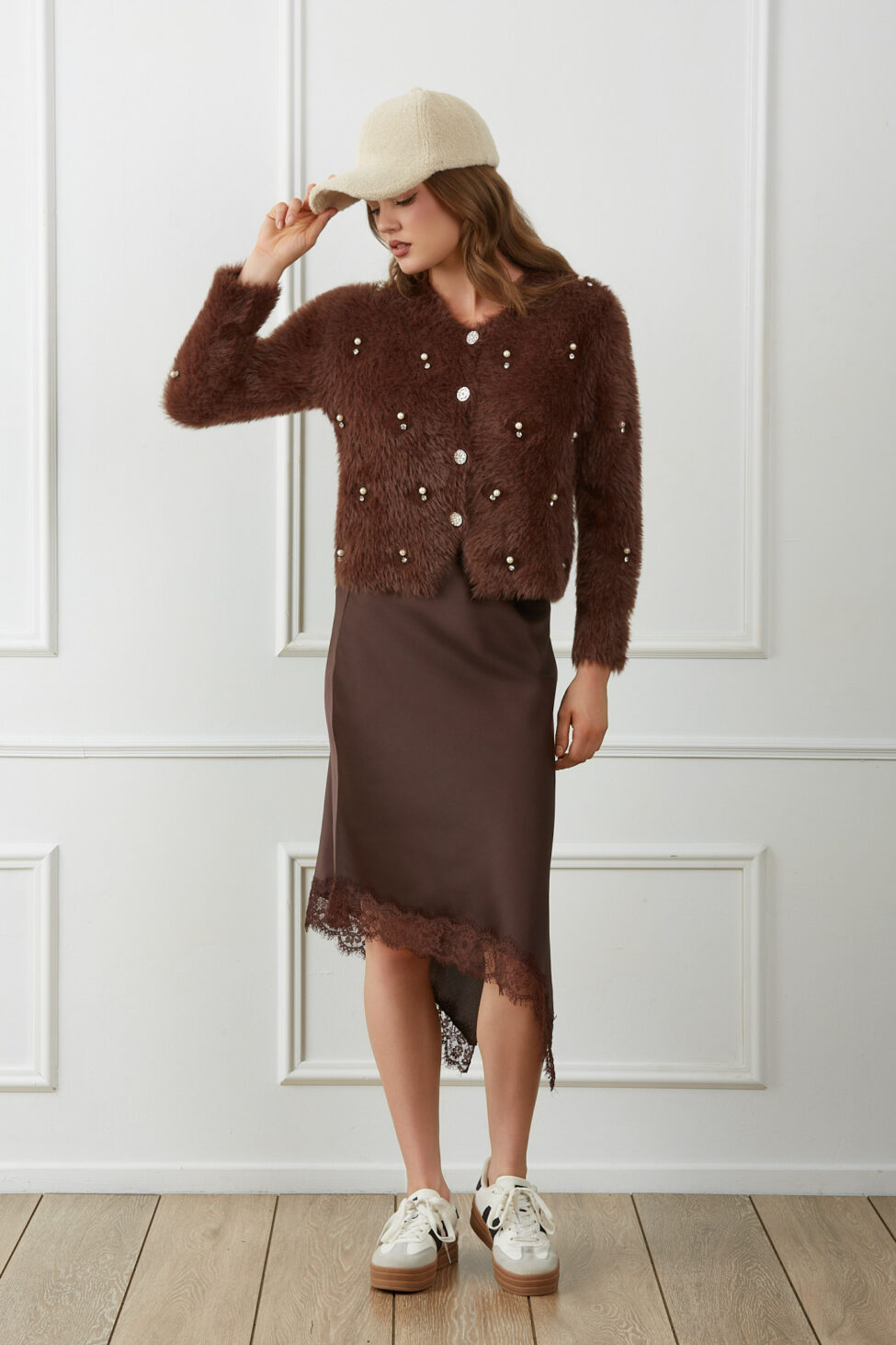 Nurelle Μακριά Φούστα καφέ - Image 8