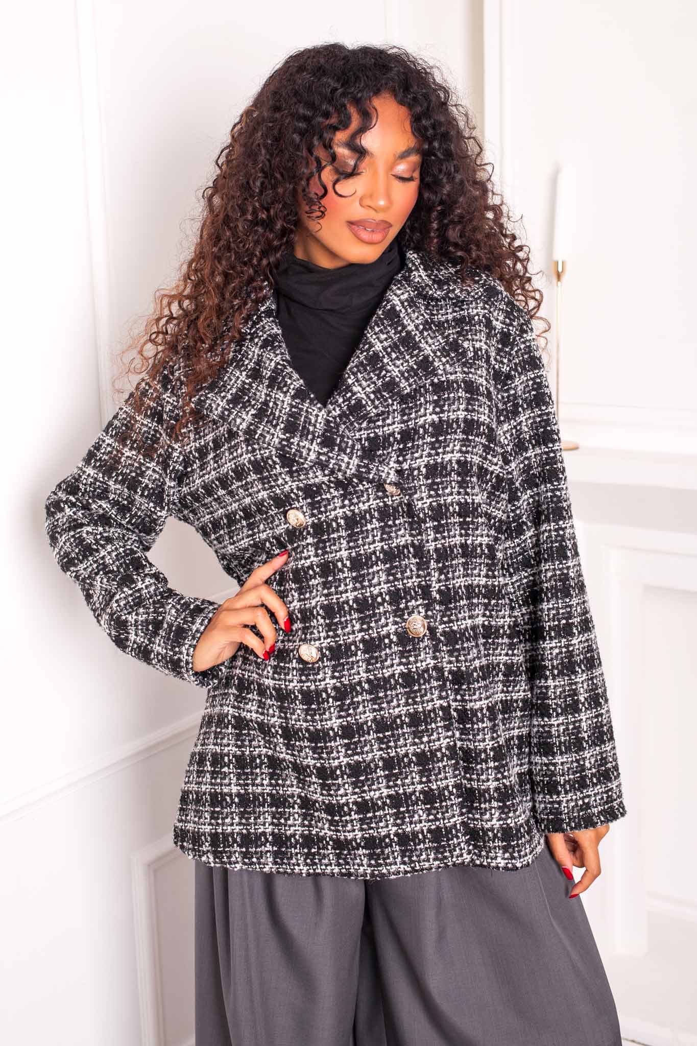 Pepi Σακάκι Καρό μαύρο Pepi Σακάκι Καρό μαύρο - Image 1