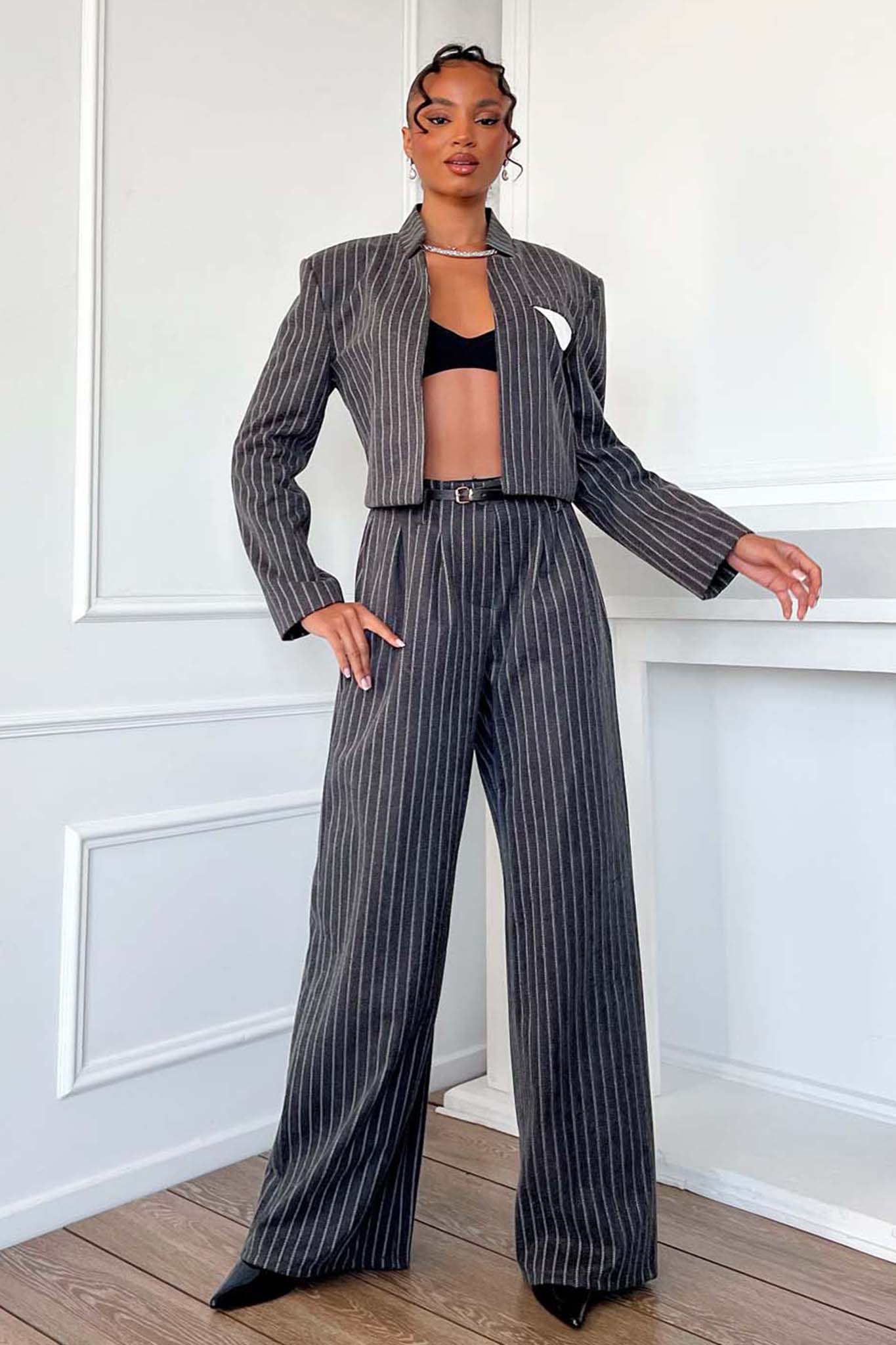 Quell Σετ Σακάκι Παντελόνι γκρι Quell Σετ Σακάκι Παντελόνι γκρι - Image 1