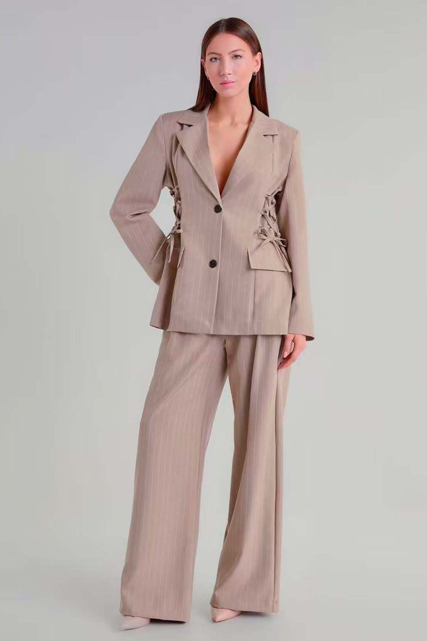 Rodoria Σετ Σακάκι Παντελόνι εκρού Rodoria Σετ Σακάκι Παντελόνι εκρού - Image 1