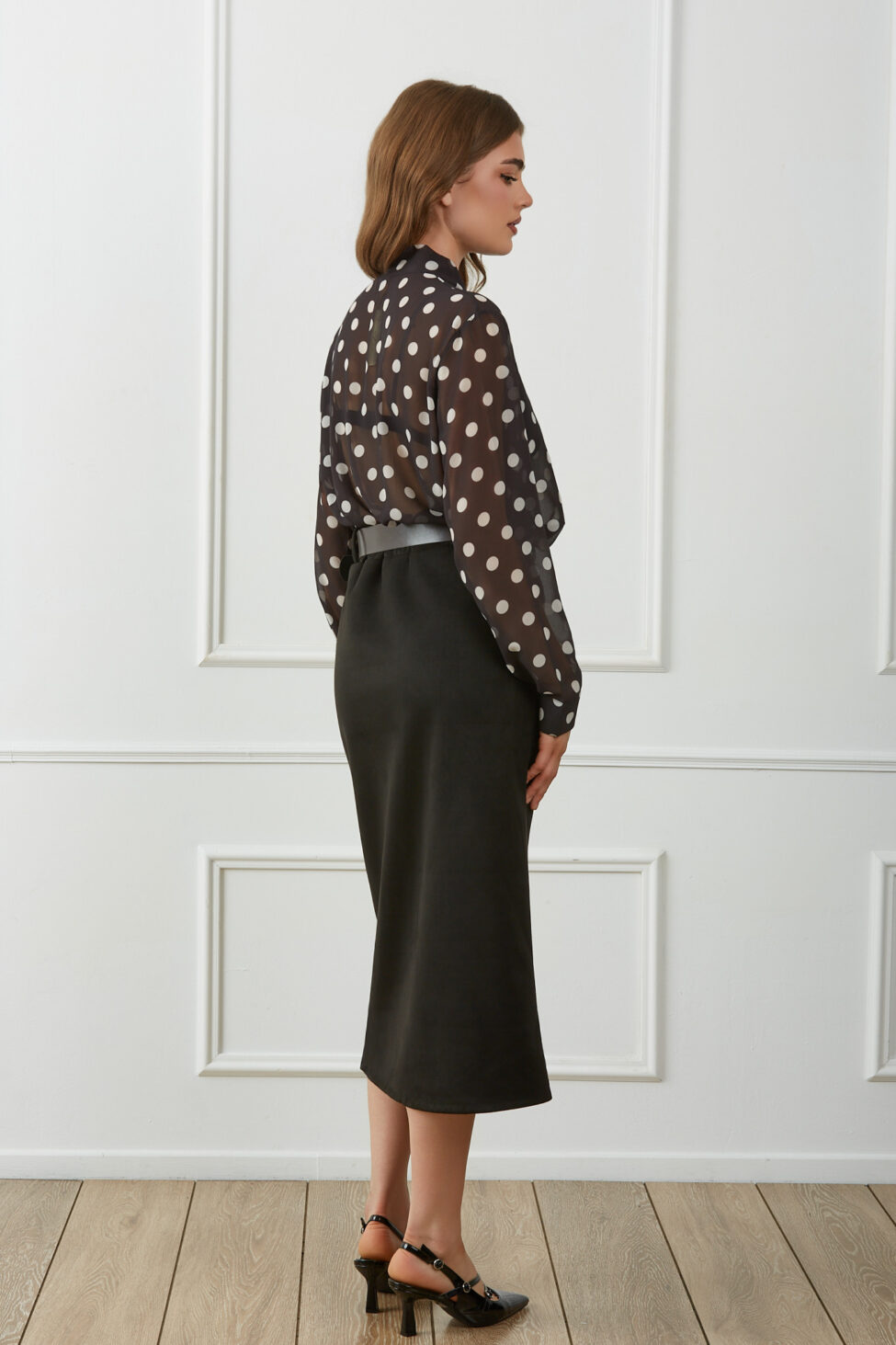 Serelis Φούστα Με Ζώνη μαύρο - Image 3