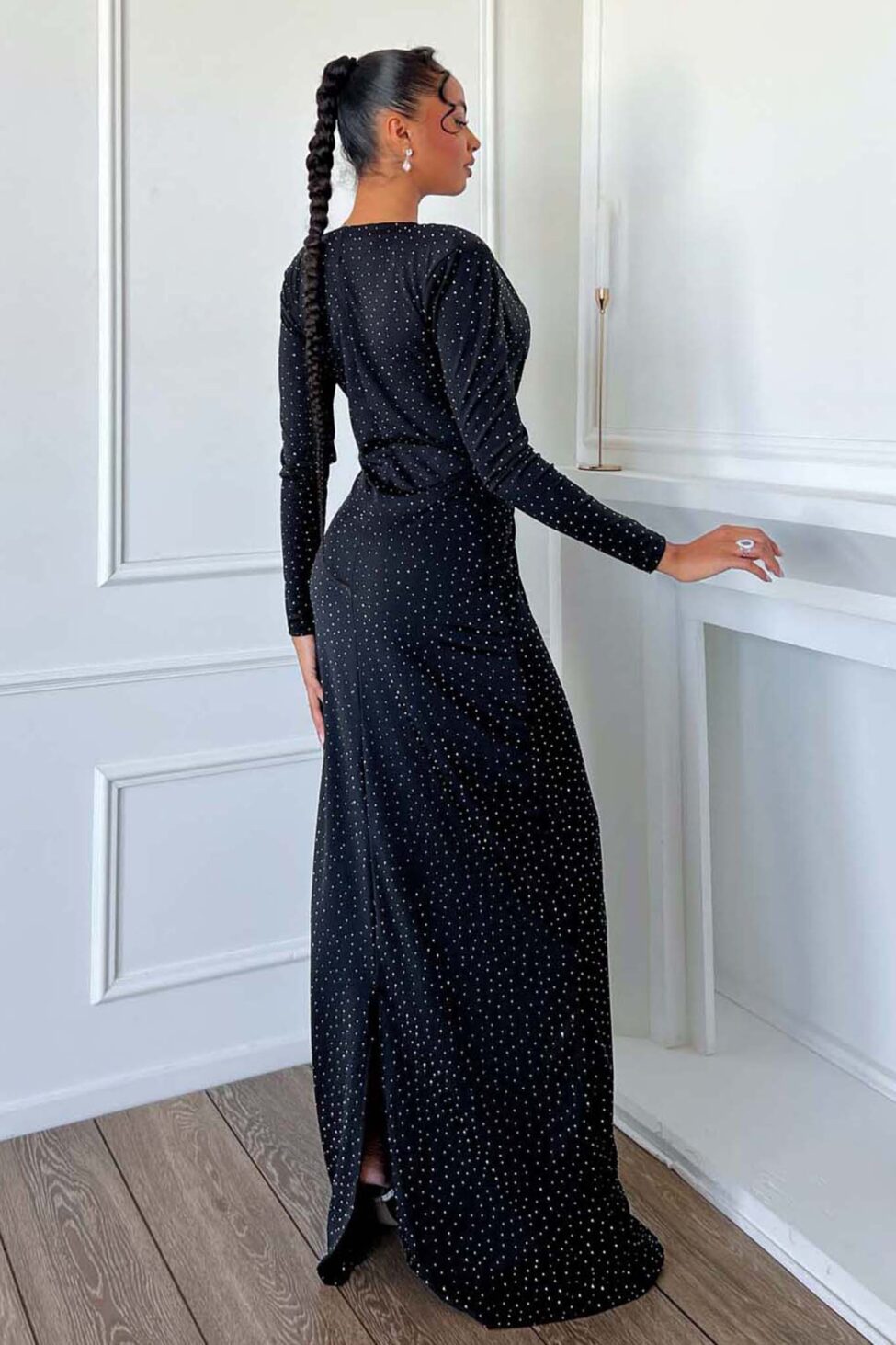 Serenity μάξι φόρεμα μαύρο - Image 3