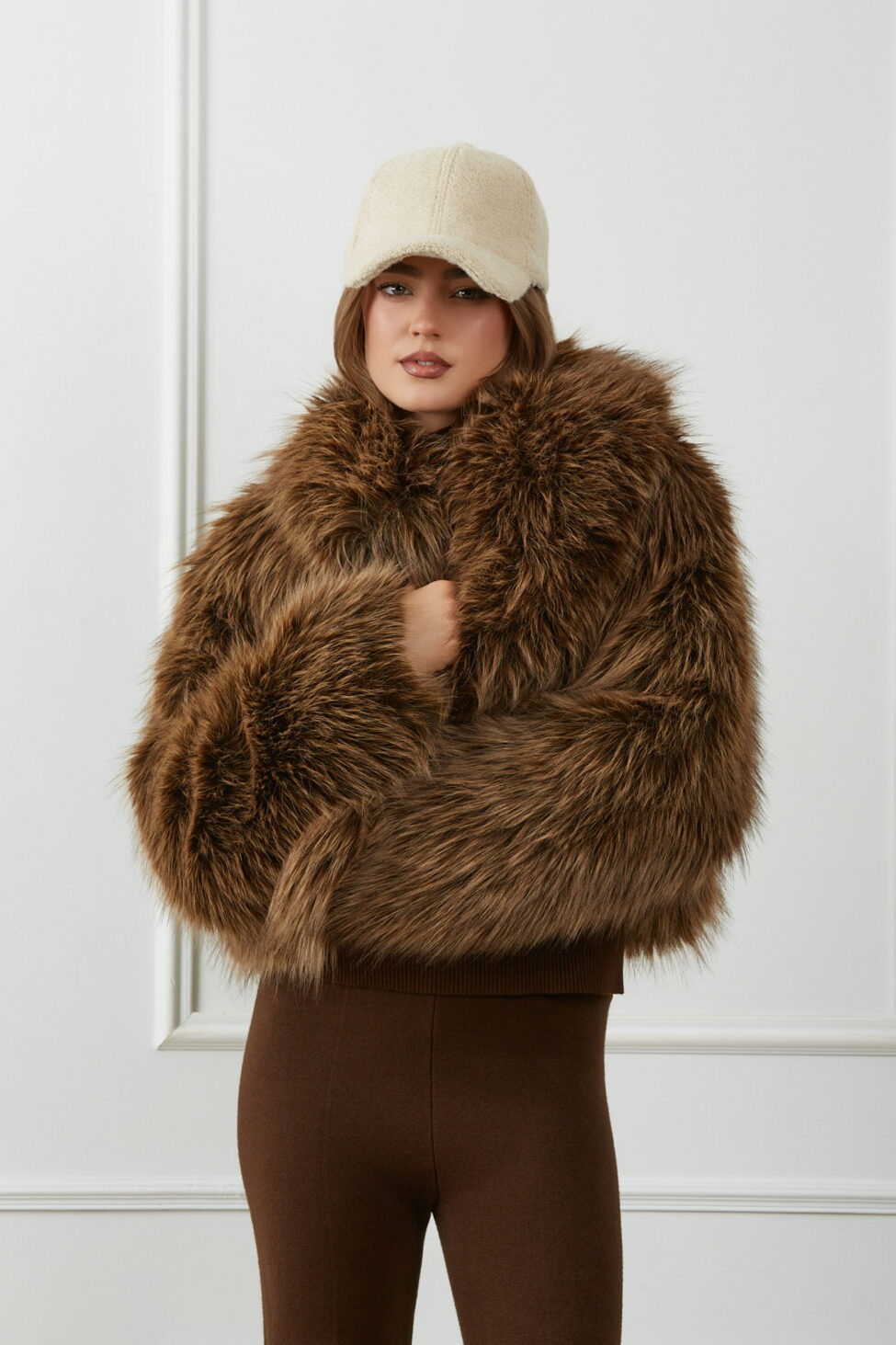 Snarl γούνα καφέ - Image 2
