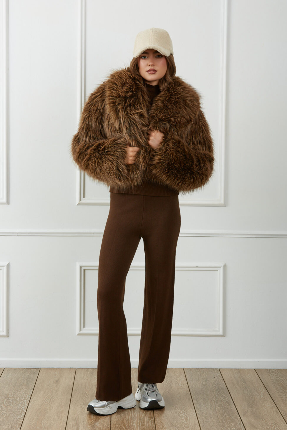 Snarl γούνα καφέ - Image 3