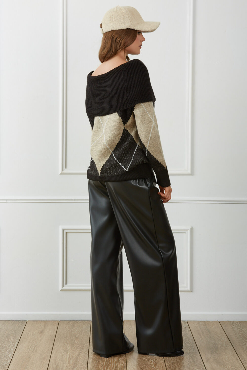 Velmor Πλεκτή Μπλούζα μαύρο - Image 3