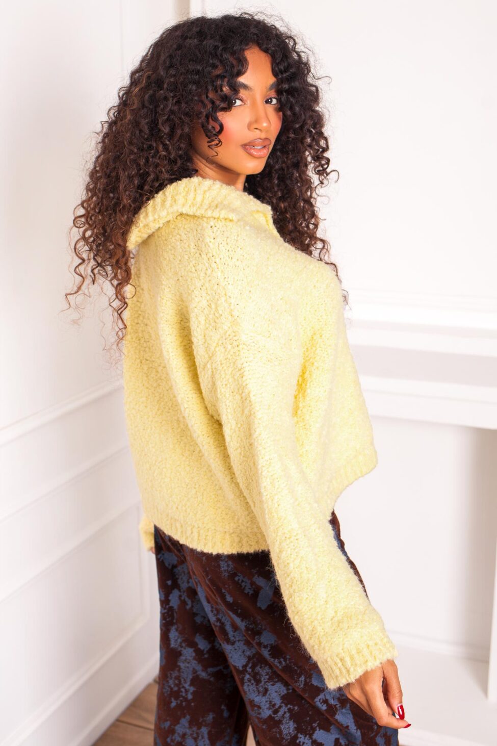 Yummy Πλεκτή Ζακέτα κίτρινο - Image 3