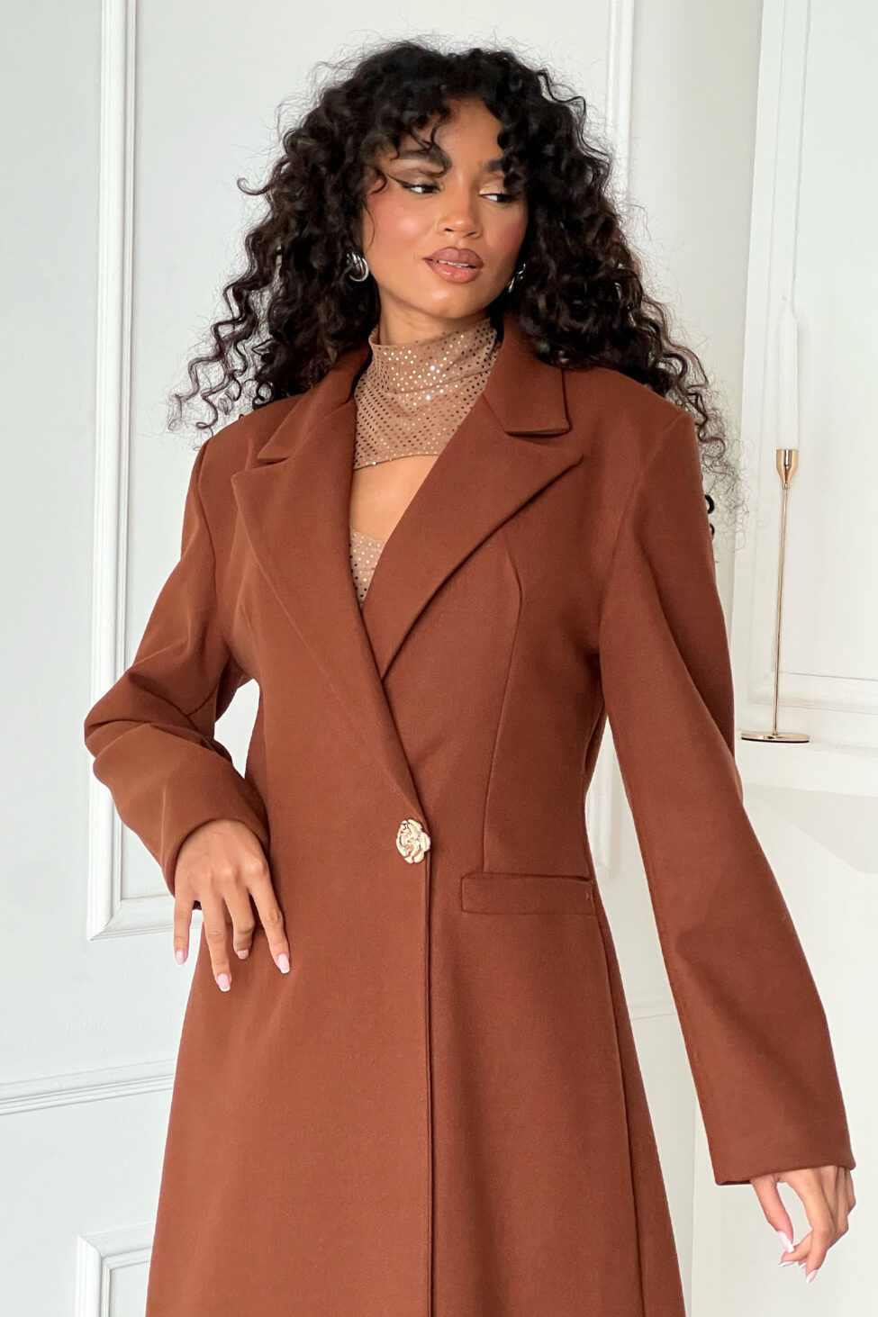 Zana Παλτό Μακρύ καφέ - Image 2