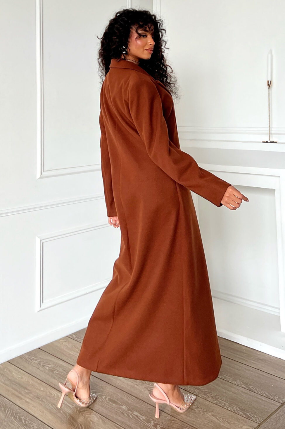 Zana Παλτό Μακρύ καφέ - Image 3