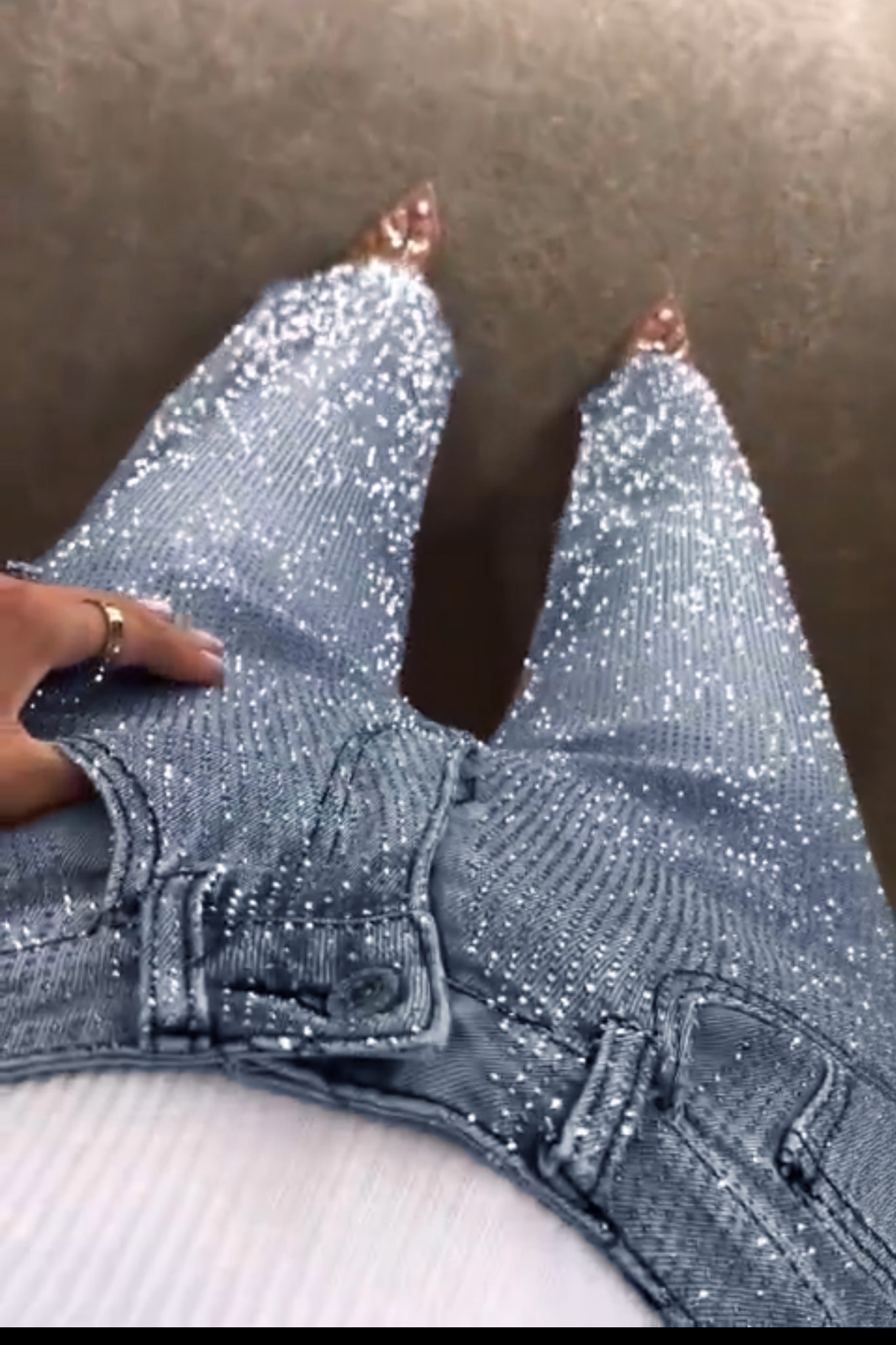 lavagal τζιν με στρας μπλε lavagal τζιν με στρας μπλε - Image 1