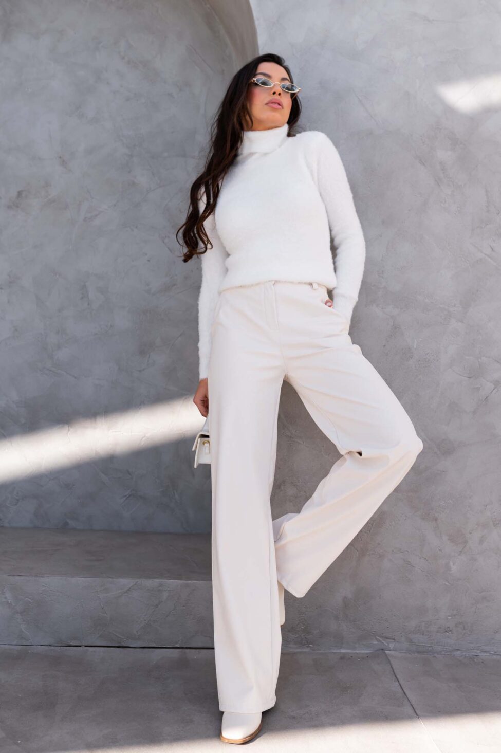 Annette ζιβάγκο πλεκτό τοπ λευκό - Image 3