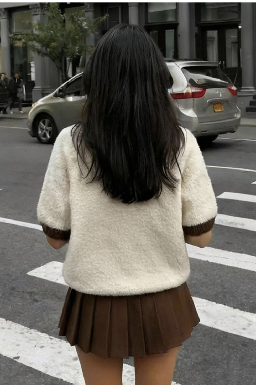 Croissant Πουλόβερ καφέ - Image 2