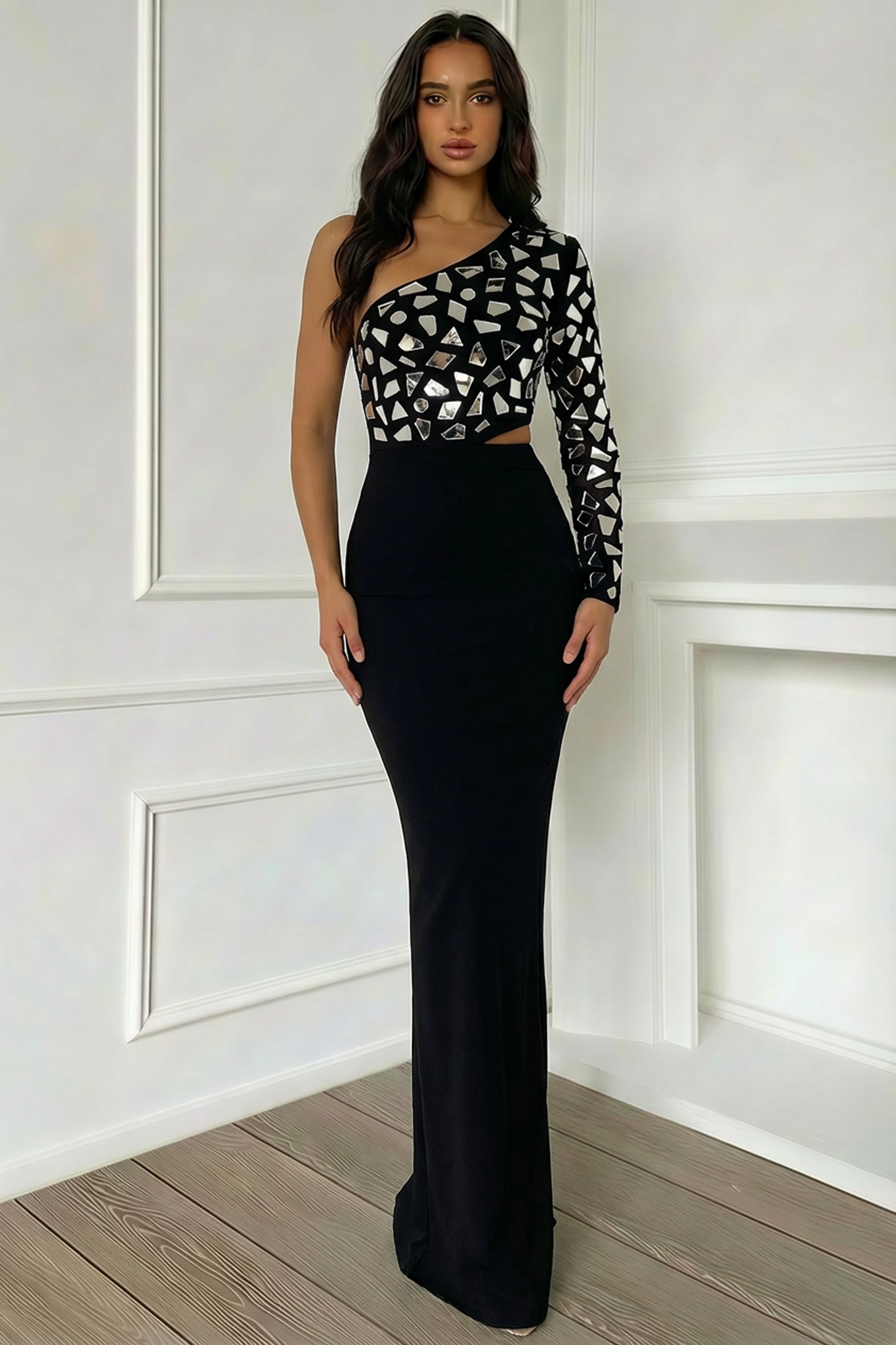 Divas μάξι φόρεμα μαύρο Divas μάξι φόρεμα μαύρο - Image 1