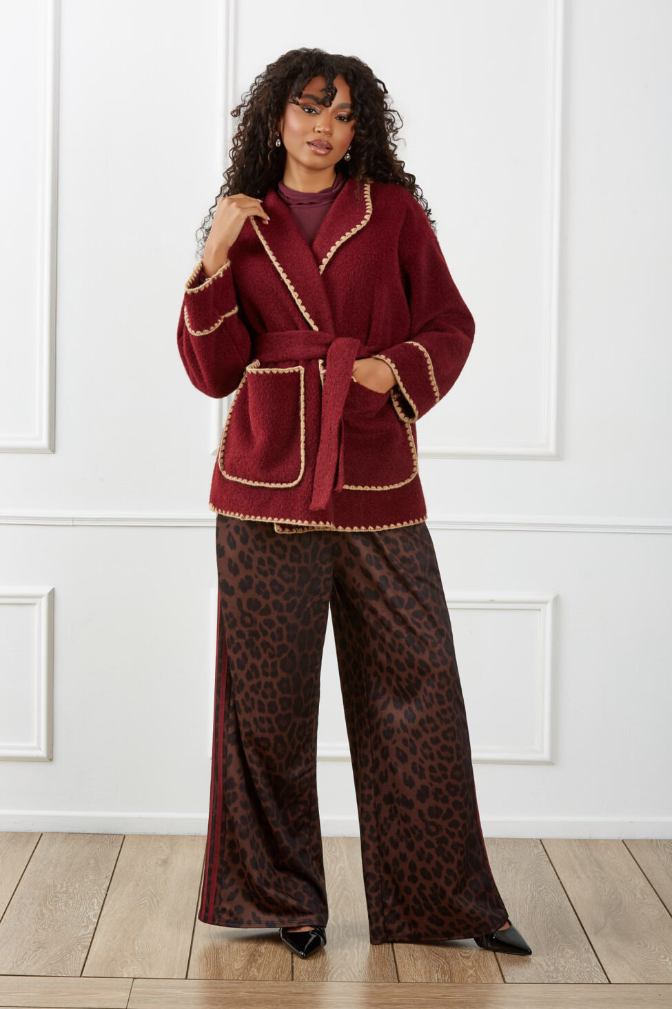 Esmeline Πανωφόρι μπορντό - Image 2