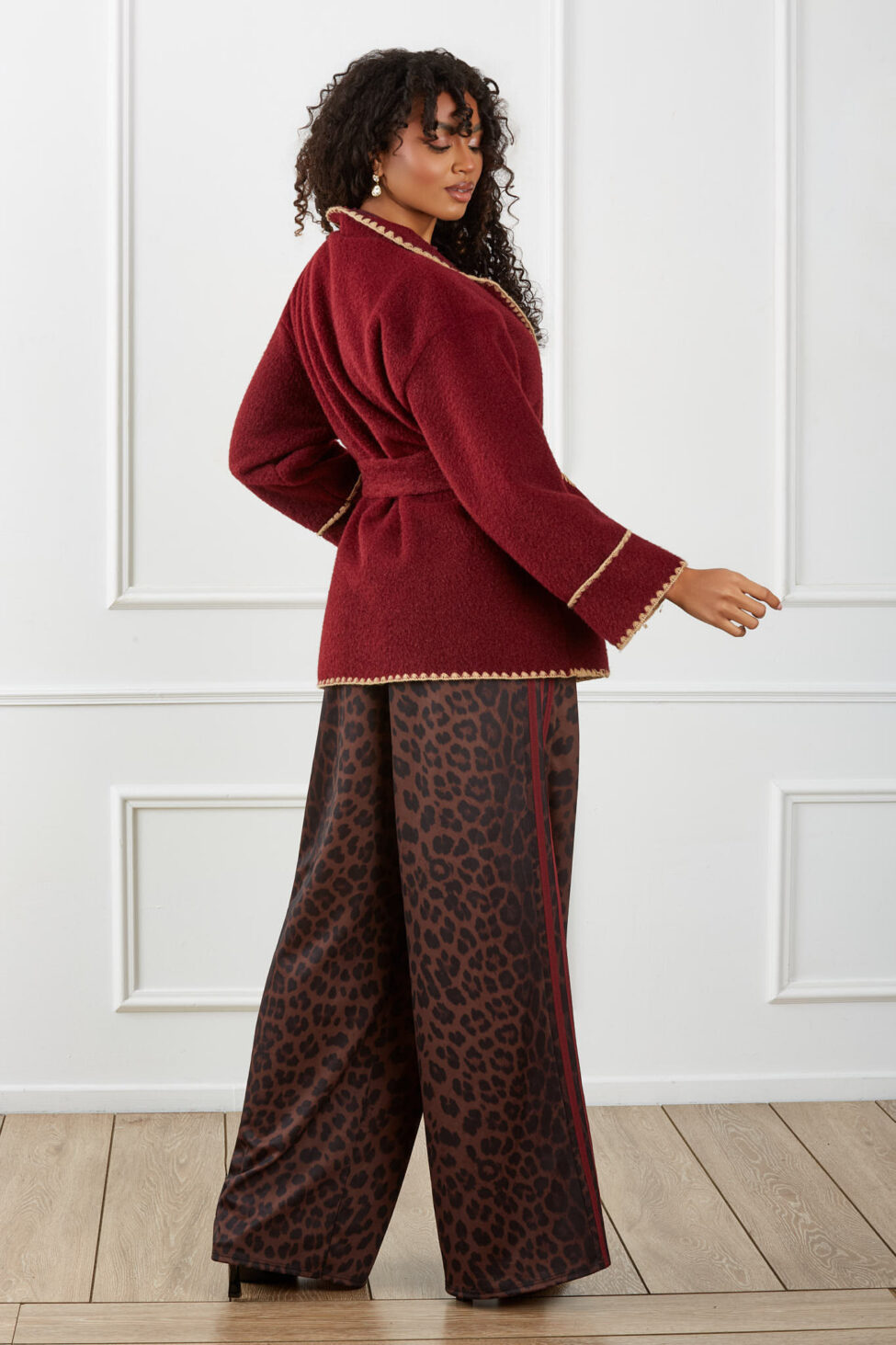 Esmeline Πανωφόρι μπορντό - Image 5