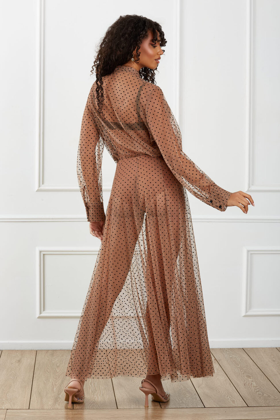 Glamorix Σετ Πουκαμίσα & Φούστα μπεζ - Image 6