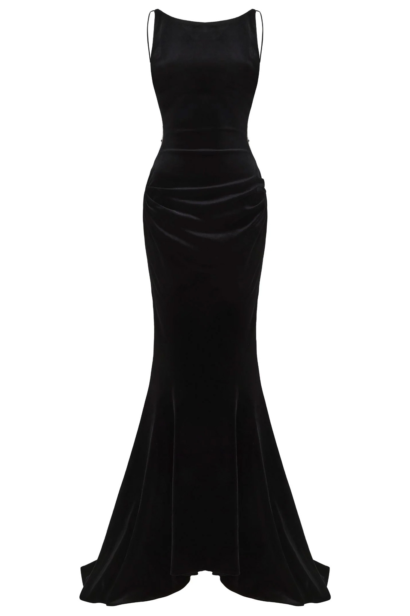 Jadore Φόρεμα Μάξι Βελούδινο Εξώπλατο μαύρο Jadore Φόρεμα Μάξι Βελούδινο Εξώπλατο μαύρο - Image 1