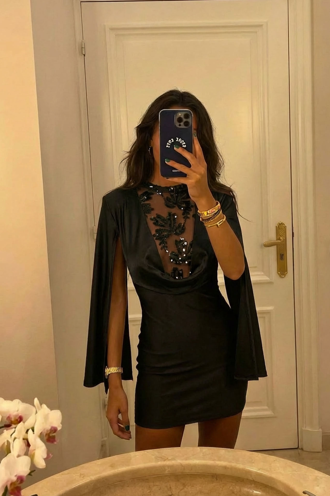 Kartel Φόρεμα Μίνι Με Παγιέτα μαύρο Kartel Φόρεμα Μίνι Με Παγιέτα μαύρο - Image 1