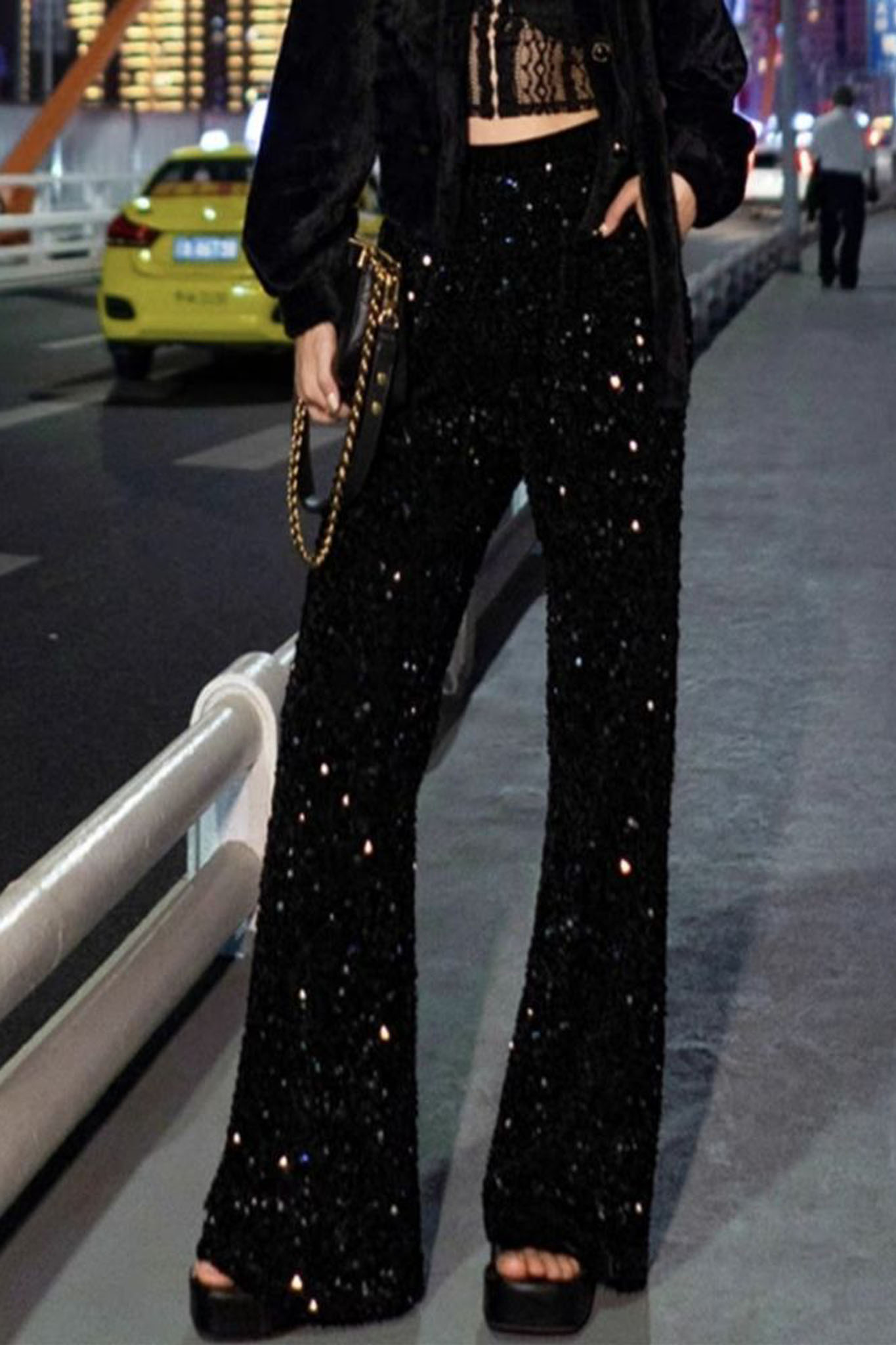 Like a Diamond Παντελόνα Στρας μαύρο Like a Diamond Παντελόνα Στρας μαύρο - Image 1