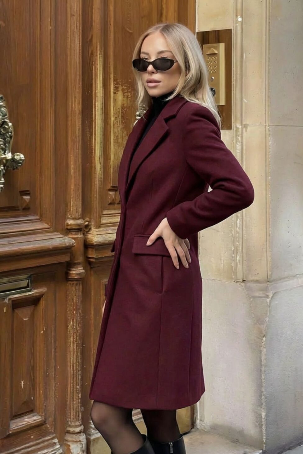 Lornyx Παλτό μπορντό - Image 2
