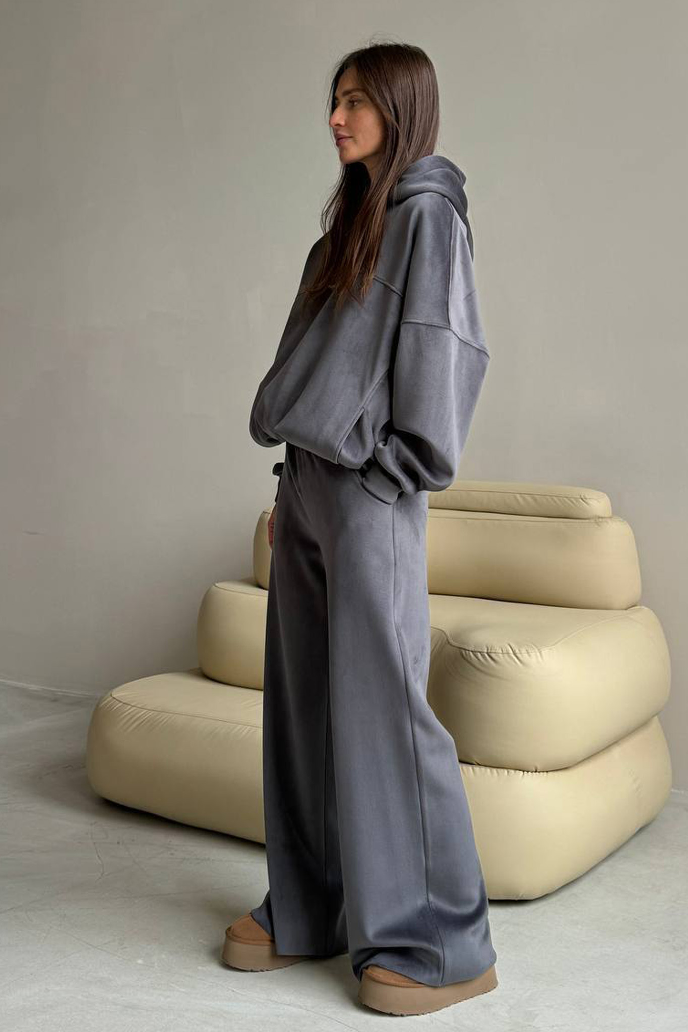 Mallorca σετ φούτερ φόρμα γκρι Mallorca σετ φούτερ φόρμα γκρι - Image 1