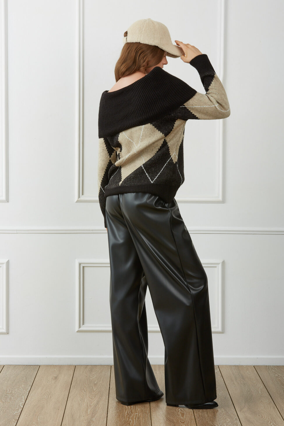 Paloma παντελόνα από οικολογικό δέρμα μαύρο - Image 4