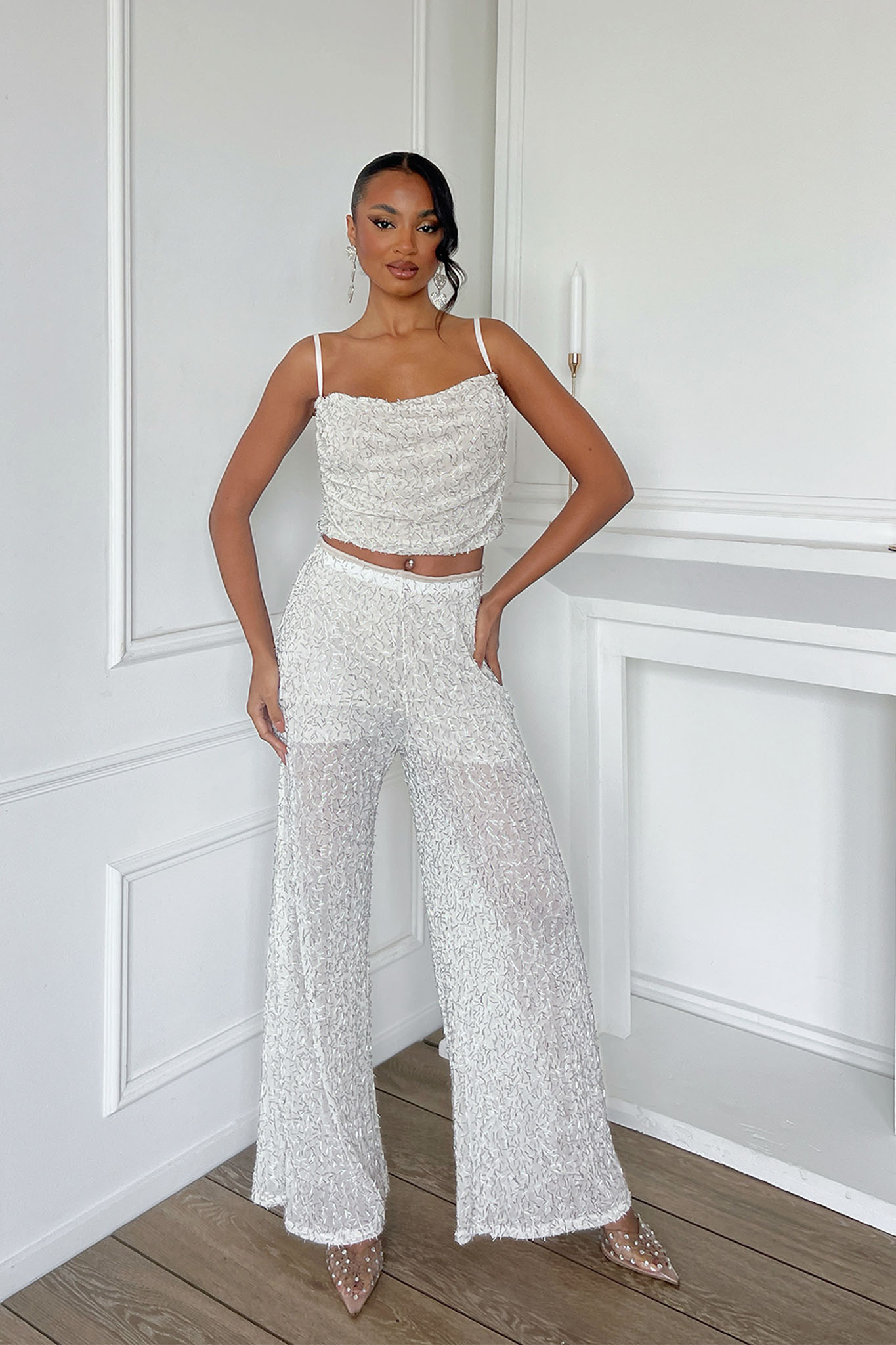 Sayak Σετ Φούστα Τοπ μπεζ Sayak Σετ Φούστα Τοπ μπεζ - Image 1