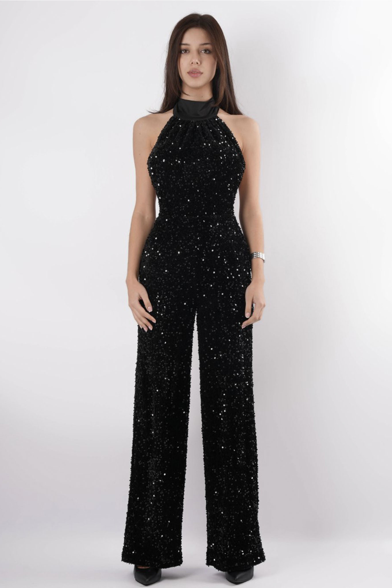 The Crown Ολόσωμη Φόρμα Παγιέτα μαύρο The Crown Ολόσωμη Φόρμα Παγιέτα μαύρο - Image 1