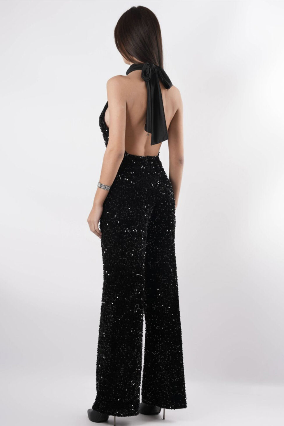The Crown Ολόσωμη Φόρμα Παγιέτα μαύρο - Image 2