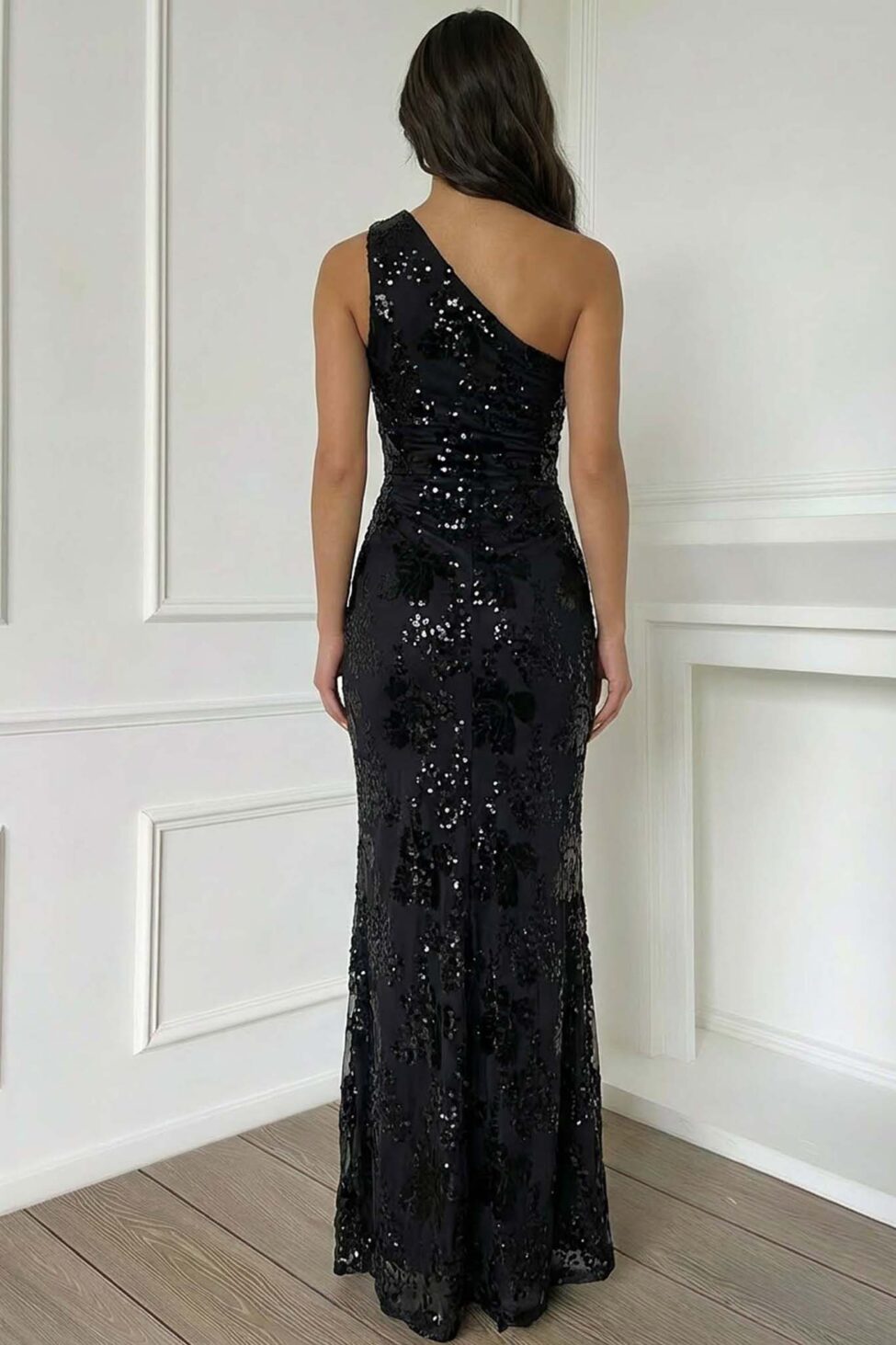 Throne Φόρεμα Μάξι Με Παγιέτα μαύρο - Image 2
