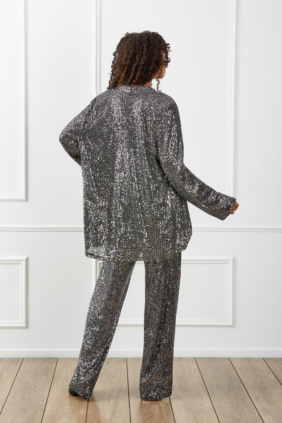 Twinkora Σετ Σακάκι Παντελόνι ασημί - Image 6