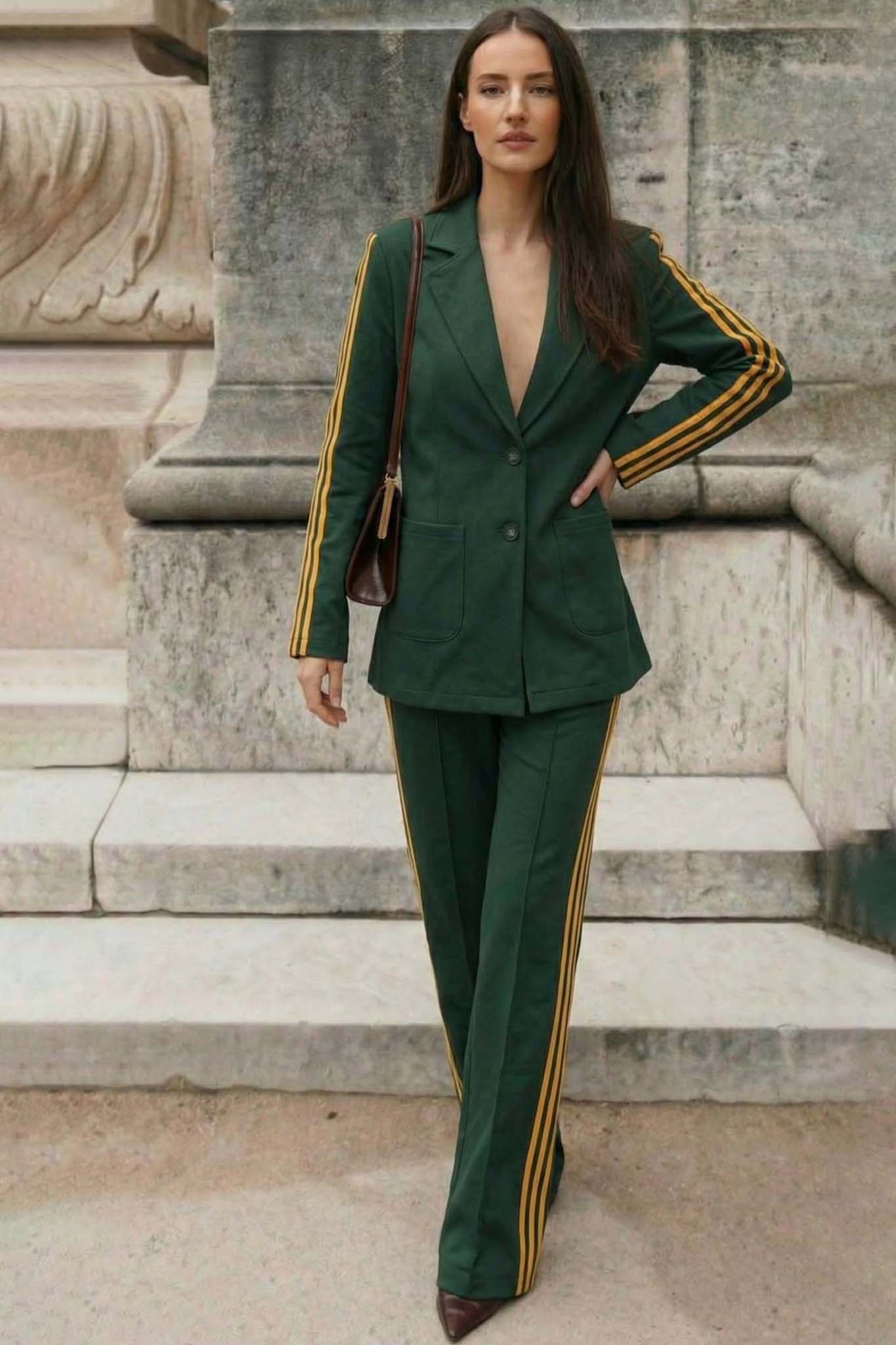 Alaman σετ σακάκι παντελόνι πράσινο Alaman σετ σακάκι παντελόνι πράσινο - Image 1