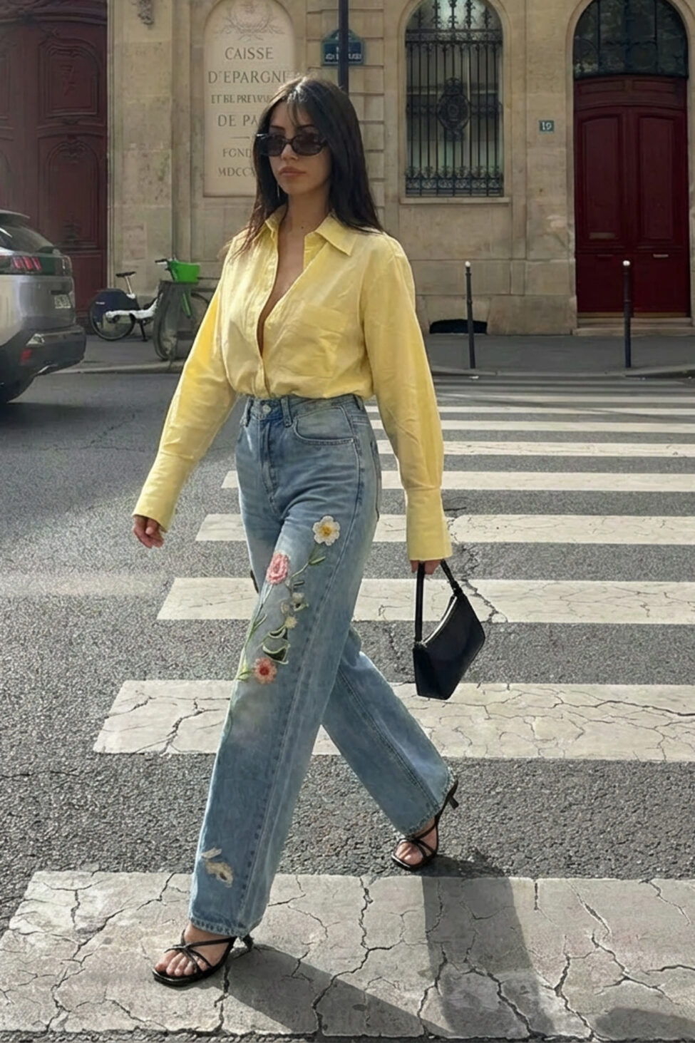 Azella Παντελόνι τζιν με διακοσμητικά μπλε - Image 2