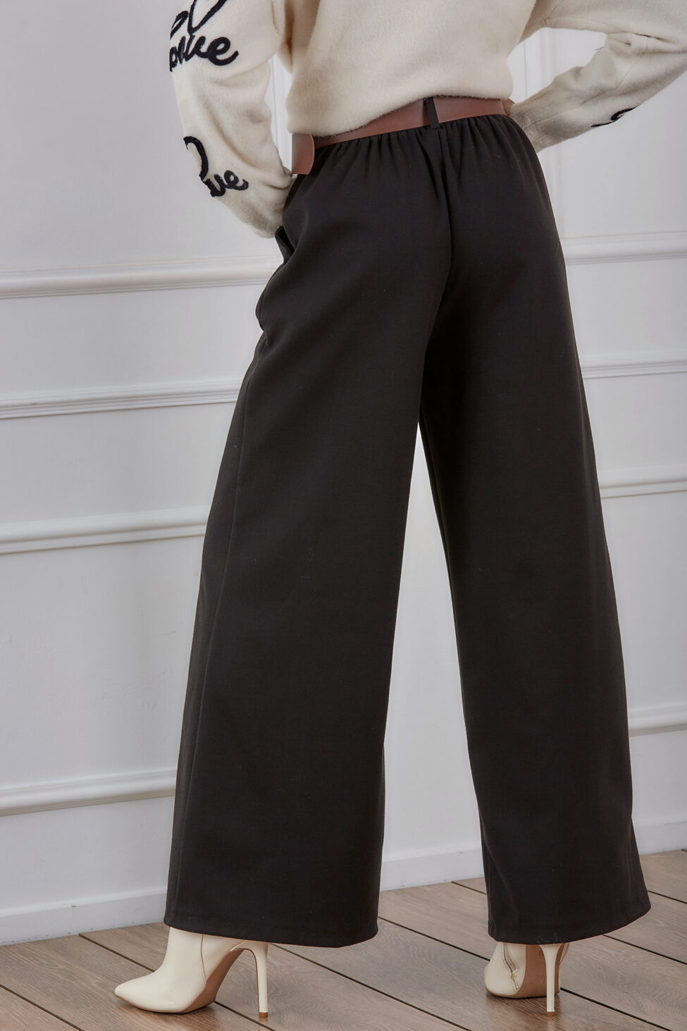 Benson παντελόνι με ζώνη μαύρο - Image 3