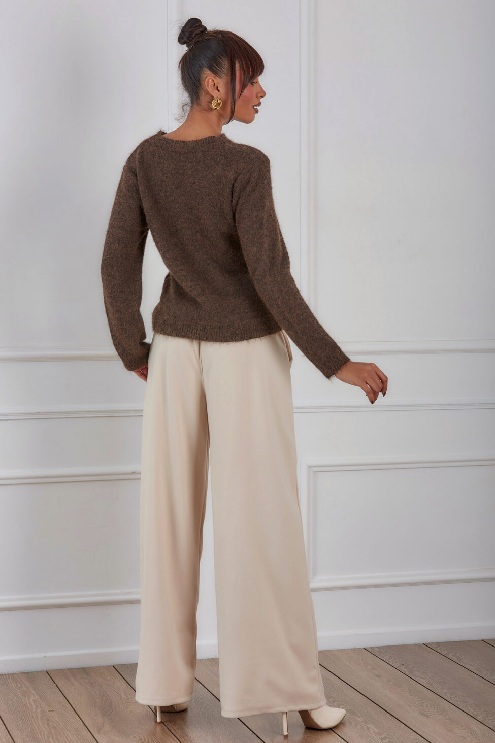 Benson παντελόνι με ζώνη μπεζ - Image 4