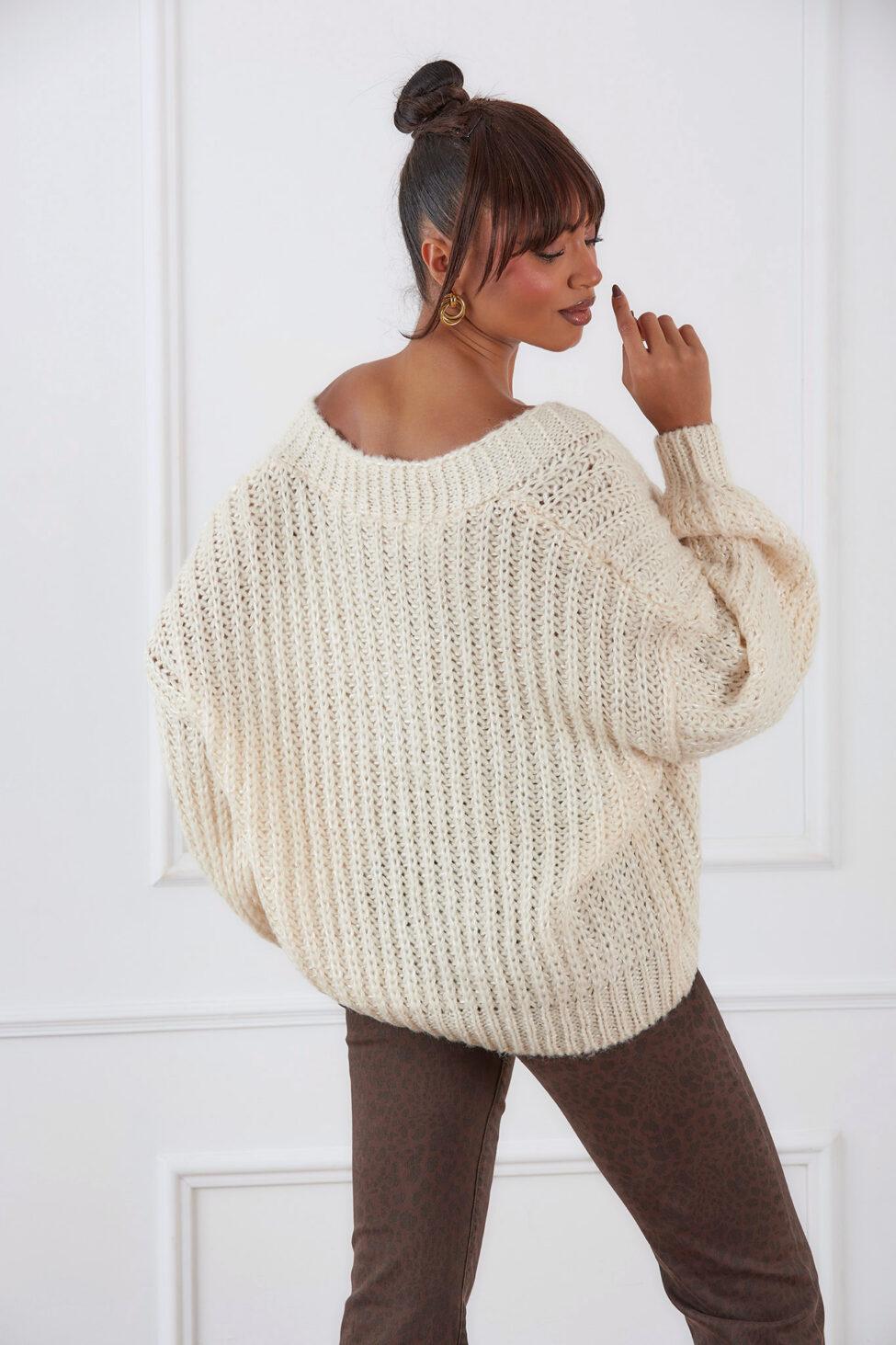 Beretta Πλέκτη Ζακέτα μπεζ - Image 6