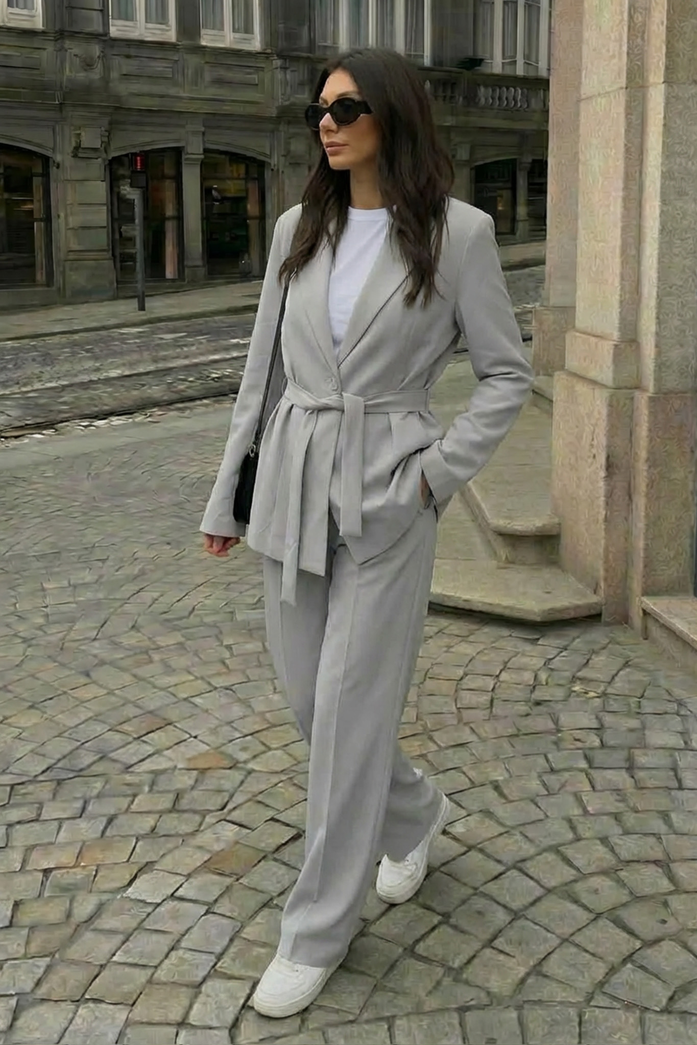 Berlin Σετ σακάκι παντελόνι γκρι Berlin Σετ σακάκι παντελόνι γκρι - Image 1