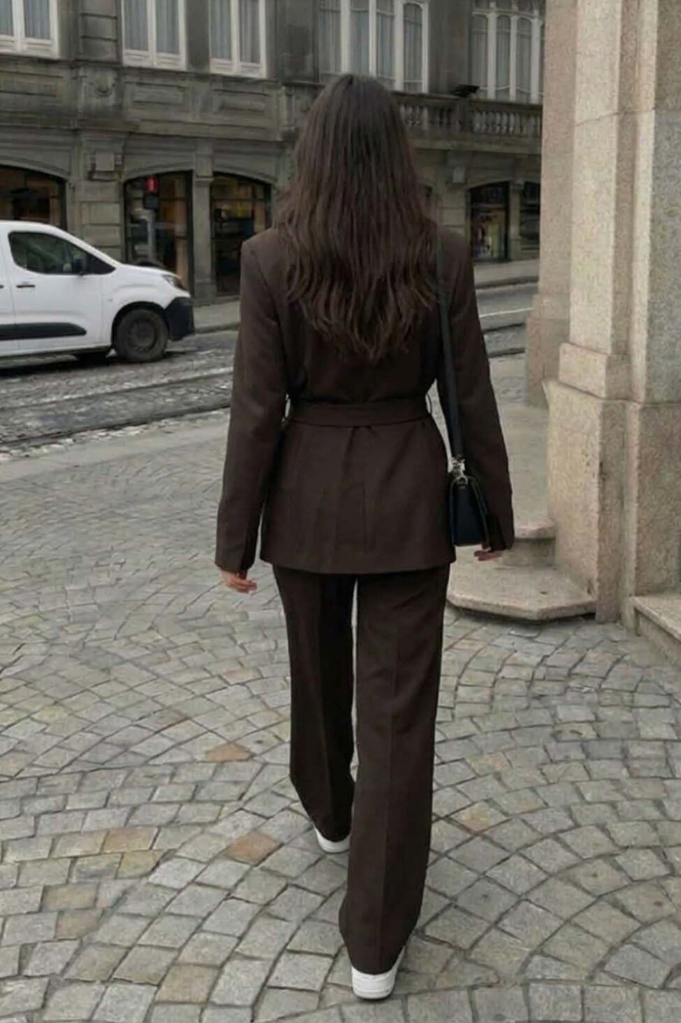 Berlin Σετ σακάκι παντελόνι καφέ - Image 2