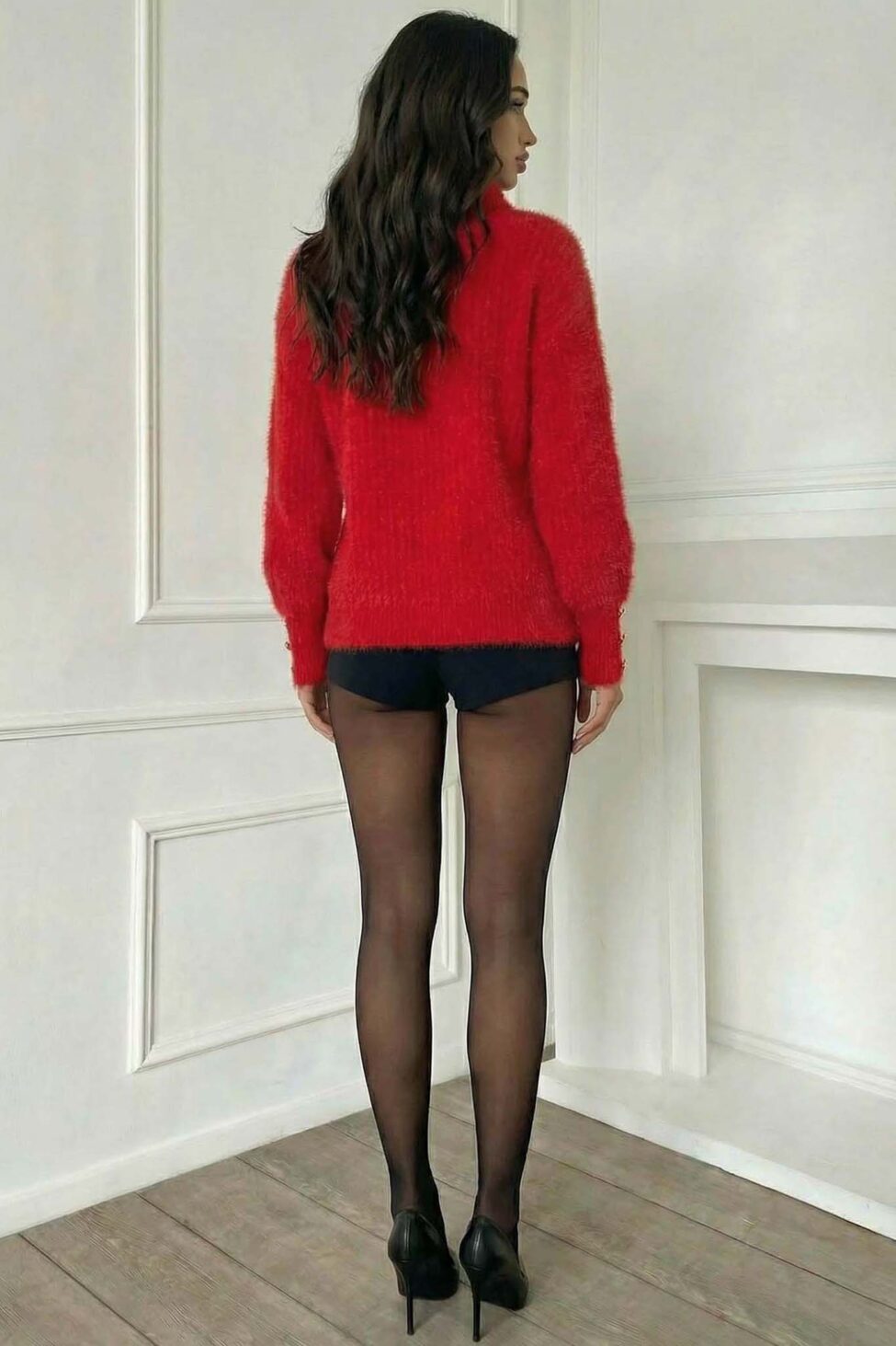 Blizz πλεκτή μπλούζα κόκκινο - Image 3