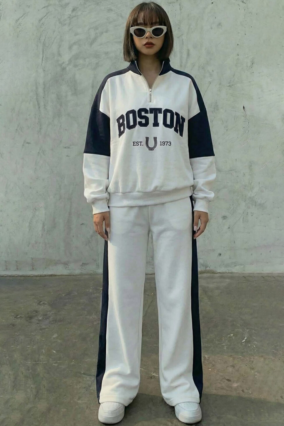 Boston Σετ Φούτερ Παντελόνι μαύρο - Image 2