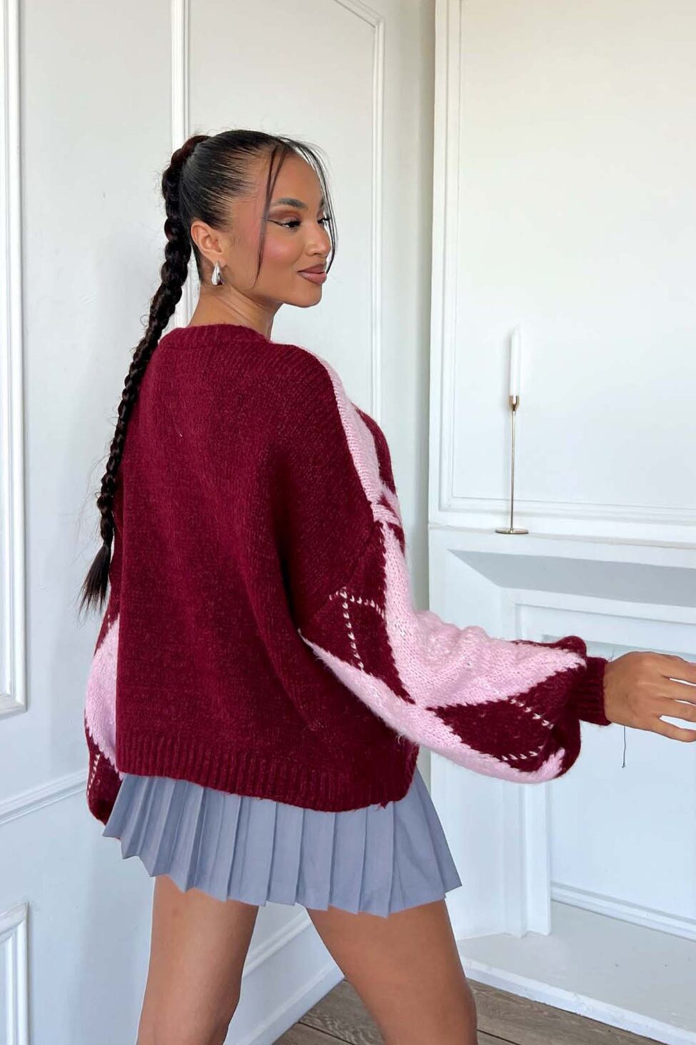 Cordy πουλόβερ μπορντό - Image 2